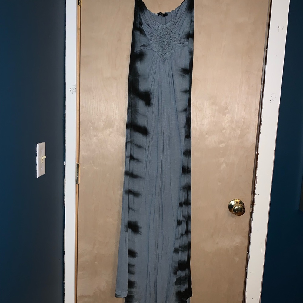 Gray and black maxi dress!